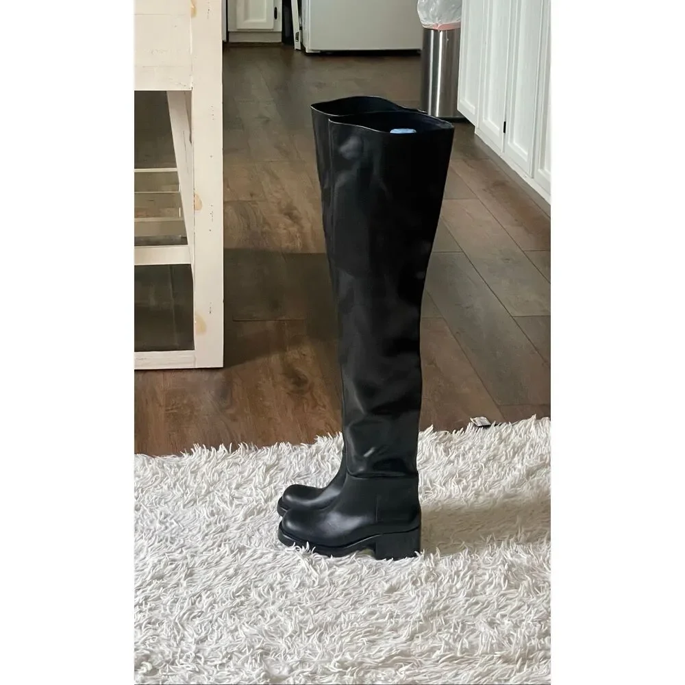 Jeffery Campbell Reflect OK Thigh High Boots 6.5